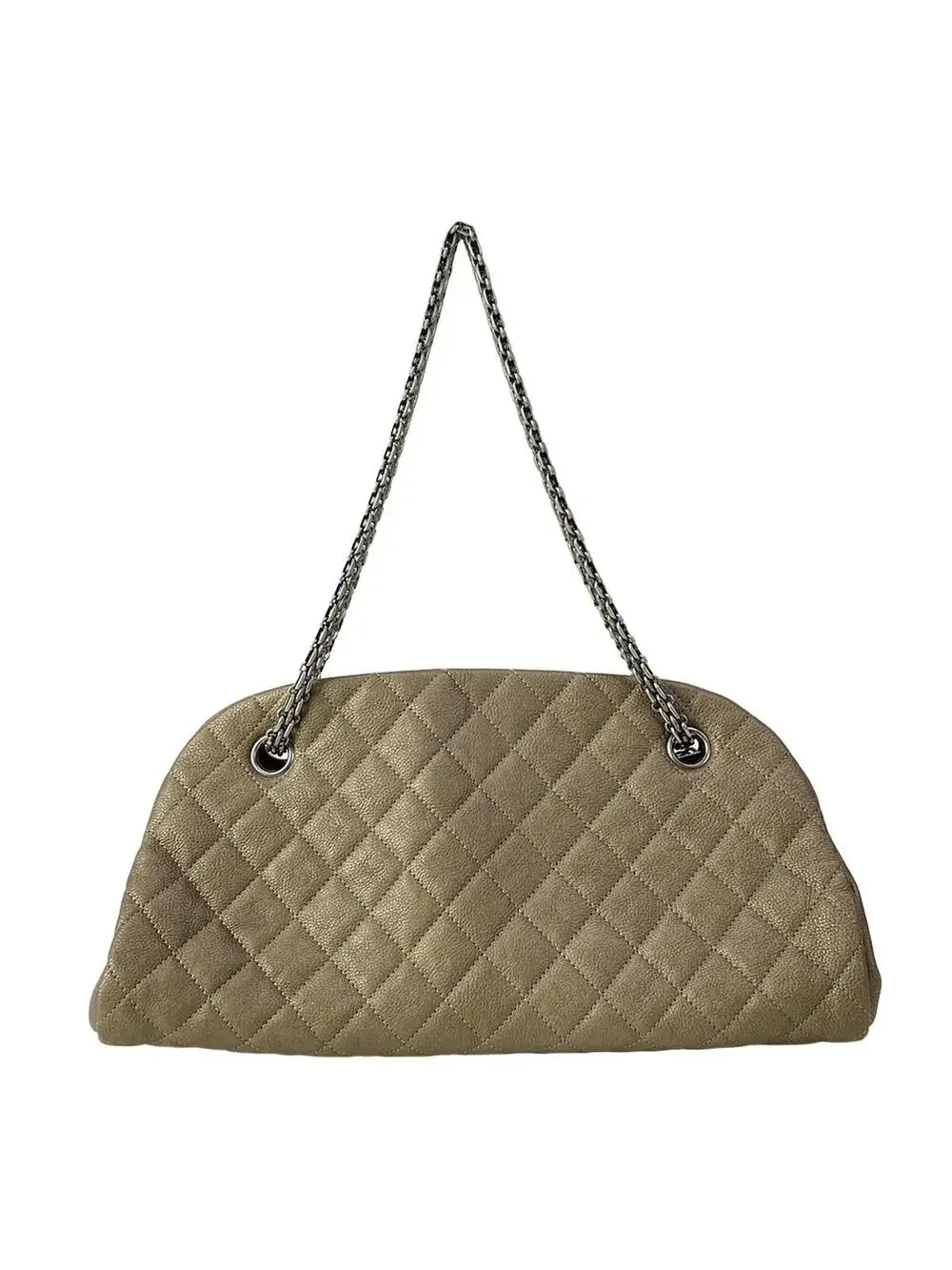 Chanel Mademoiselle Bowling Bag Khaki #305444C18B